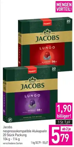 Sutterlüty Jacobs nespressokompatible Alukapseln Angebot