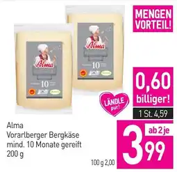 Sutterlüty Alma Vorarlberger Bergkäse Angebot