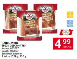 Transgourmet Handl Tyrol Speck Geschnitten Angebot