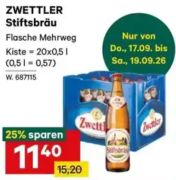 Lagerhaus Zwettler Stiftsbräu Angebot