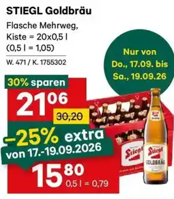 Lagerhaus STIEGL Goldbräu Angebot