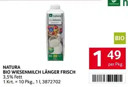 Transgourmet Natura Bio Wiesenmilch Länger Frisch Angebot