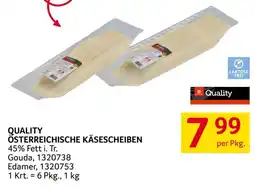 Transgourmet Quality Österreichische Käsescheiben Angebot