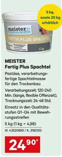 Lagerhaus Meister Fertig Plus Spachtel Angebot