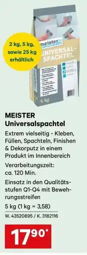 Lagerhaus MEISTER Universalspachtel Angebot