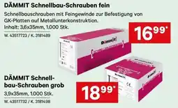 Lagerhaus DÄMMIT Schnellbau-Schrauben fein Angebot