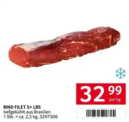 Transgourmet Rind Filet 5+ Lbs Angebot