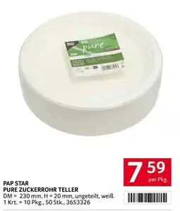 Transgourmet Pap Star Pure Zuckerrohr Teller Angebot