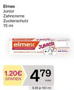 Bipa Elmex Junior Zahncreme Zuckerschutz Angebot