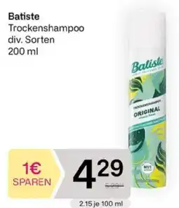 Bipa Batiste Trockenshampoo Angebot