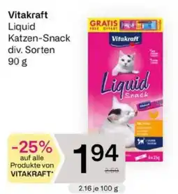 Bipa Vitakraft Liquid Katzen-Snack Angebot