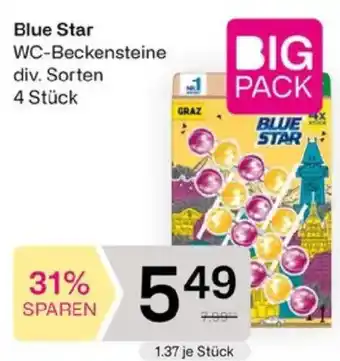 Blue Star WC-Beckensteine