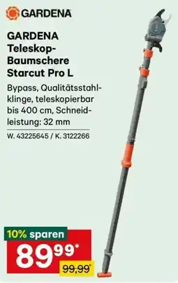 Lagerhaus GARDENA Teleskop-Baumschere Starcut Pro L Angebot