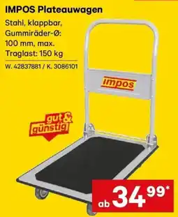 Lagerhaus IMPOS Plateauwagen Angebot