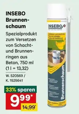 Lagerhaus INSEBO Brunnenschaum Angebot