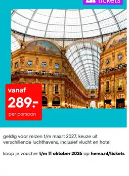 HEMA tickets Angebot