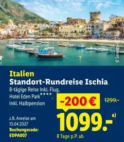 Lidl Reisen Italien Standort-Rundreise Ischia Angebot