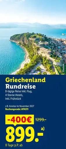 Lidl Reisen Griechenland Rundreise Angebot