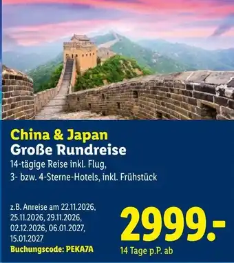 China & Japan Große Rundreise