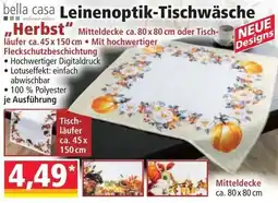 Norma bella casa Leinenoptik-Tischwäsche Angebot