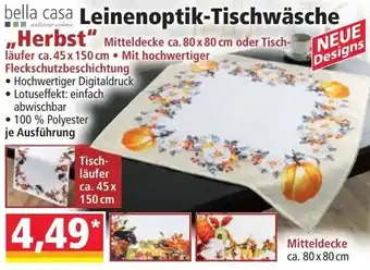 Bella casa Leinenoptik-Tischwäsche