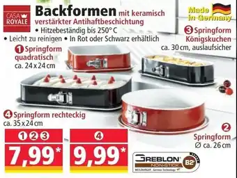 Backformen mit keramisch verstärkter Antihaftbeschichtung