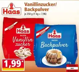 Norma Haas Vanillinzucker/Backpulver Angebot