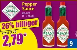 Norma Tabasco Pepper Sauce Angebot
