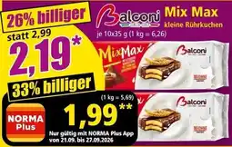 Norma Balconi Mix Max kleine Rührkuchen Angebot