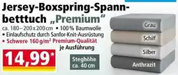 Norma Jersey-Boxspring-Spannbetttuch Premium Angebot