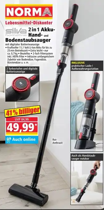 Silva homeline 2 in 1 Akku-Hand- und Bodenstaubsauger