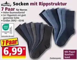 Norma Ronley Socken mit Rippstruktur Angebot