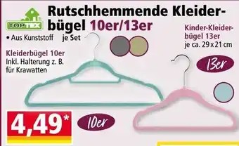Rutschhemmende Kleiderbügel