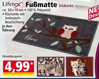 Lifetex Fußmatte bedruckt