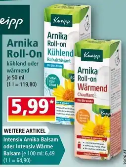 Norma Kneipp Arnika Roll-On kühlend oder wärmend Angebot
