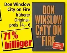 Norma Don Winslow City on Fire Angebot