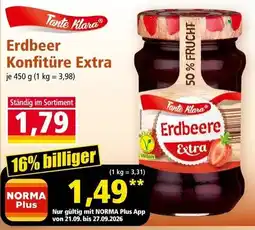 Norma Tante Klara Erdbeere Konfitüre Extra Angebot