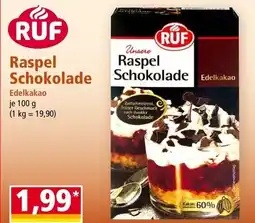 Norma RUF Raspel Schokolade Edelkakao Angebot