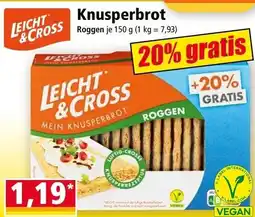 Norma Leicht & Cross Mein Knusperbrot Roggen Angebot