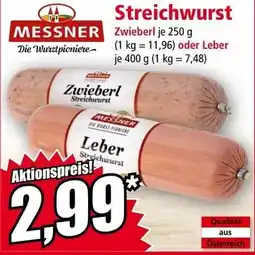 Norma Messner Streichwurst Angebot
