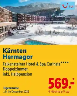 Lidl Reisen Falkensteiner Hotel & Spa Carinzia Angebot