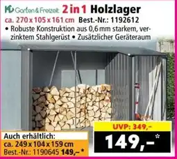 Norma Garten & Freizeit 2in1 Holzlager Angebot
