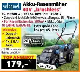 Norma Akku-Rasenmäher 40V "brushless" Angebot