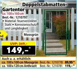 Norma GreenYard Doppelstabmatten-Gartentor Angebot