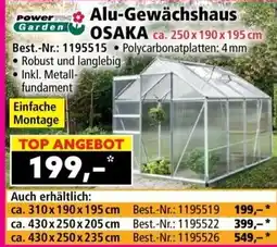 Norma Alu-Gewächshaus OSAKA Angebot