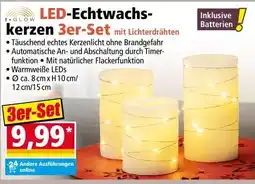 Norma LED-Echtwachs-kerzen 3er-Set Angebot