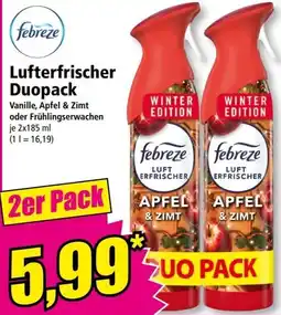 Norma Febreze Luftfrischer Angebot