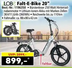 Norma LOBE Falt-E-Bike 20" Angebot