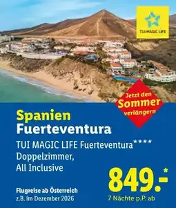 Lidl Reisen TUI MAGIC LIFE Fuerteventura Angebot
