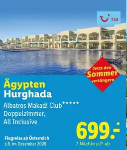 Lidl Reisen Ägypten Hurghada Albatros Makadi Club Angebot